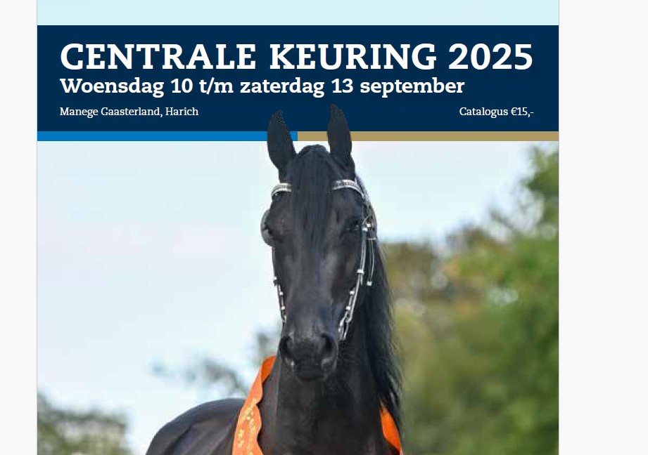 Catalogus Centrale Keuring puilt uit: in vier dagen 400 paarden naar Harich