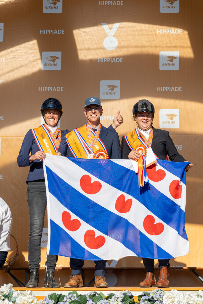 Hippiade winnaars: Susan Wind, Udo de Haan en Marrit de Vries. Foto's: Evelien Duin