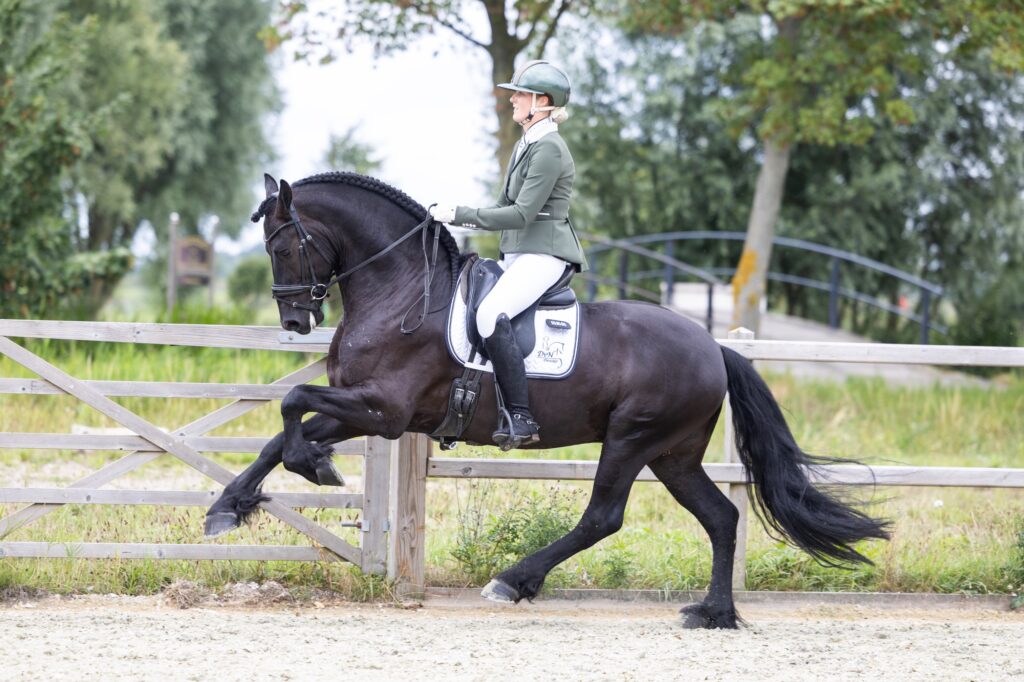 Sibe R.M. Ster AAA (Auwert 514) met Demi van Nispen. (Foto: Amber Hoogeveen)