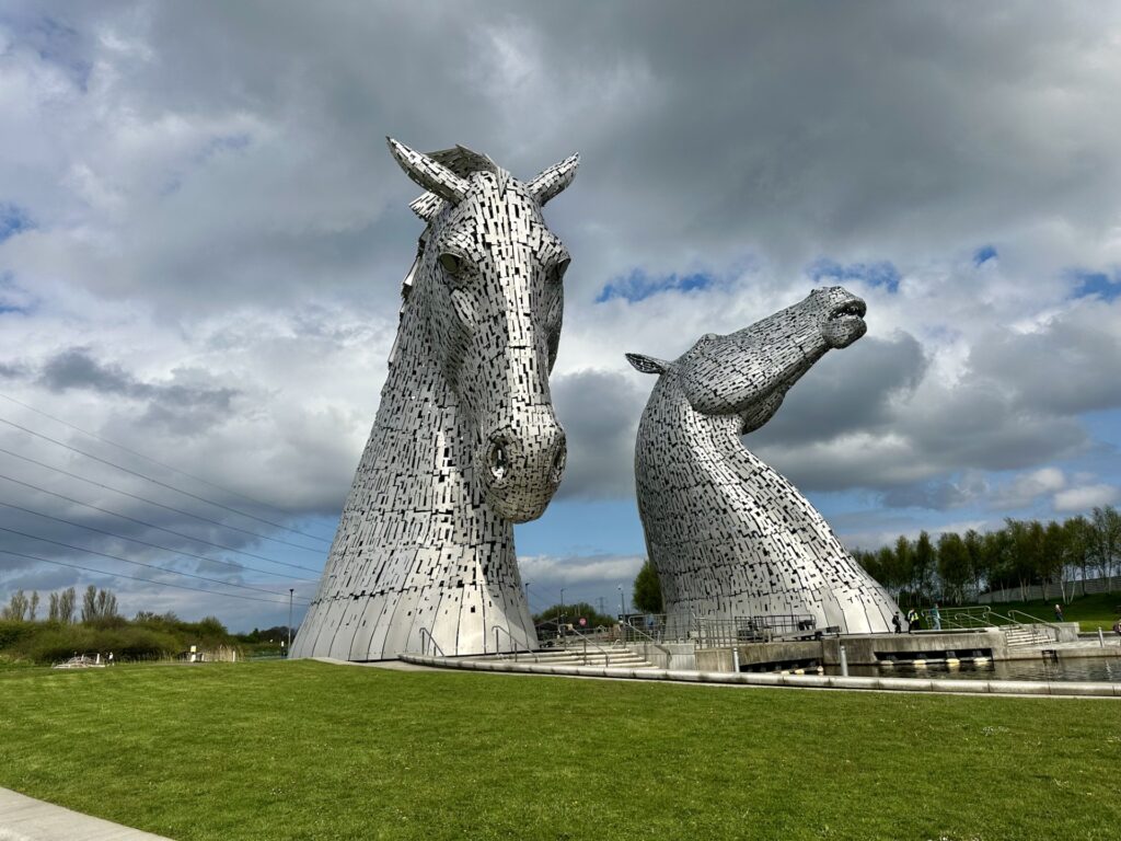 De Kelpies in het Schotse Falkirk. (Foto: Stichting Faderpaard)